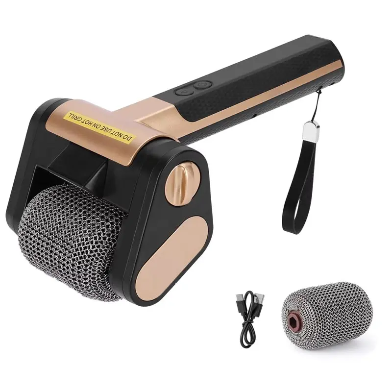 Electric Stainless Steel Roller Grills Cleaner Brush With Replaceable Brush Heads& LED Light Home Cleaning Tool For BBQ-[A22I St
Electric Stainless Steel Roller Grills Cleaner Brush With Replaceable Brush Heads& LED Light Home Cleaning Tool For BBQ-[A22I St