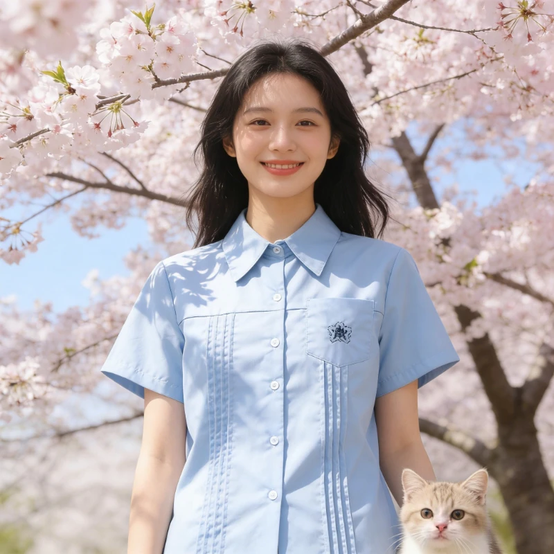 JK Uniform Shirt for Women,Summer Short Sleeve Japanese Organ Pleated Top,Loose White Student Blouse for Daily School Wear
JK Uniform Shirt for Women,Summer Short Sleeve Japanese Organ Pleated Top,Loose White Student Blouse for Daily School Wear