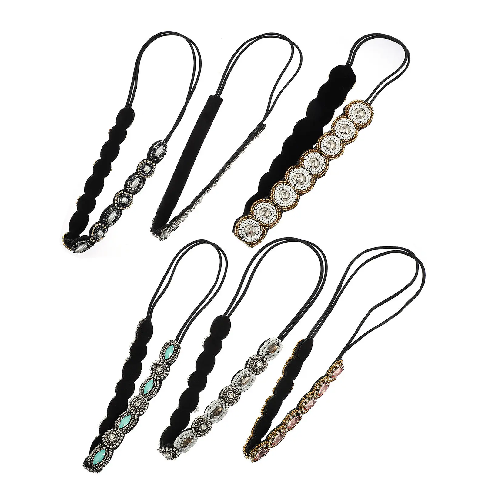 6Pcs Rhinestone Headband Crystal Hair Band Elastic Stretchy for Women Girls Birthday Holiday Party Photo Elegant Shine Accessory
6Pcs Rhinestone Headband Crystal Hair Band Elastic Stretchy for Women Girls Birthday Holiday Party Photo Elegant Shine Accessory