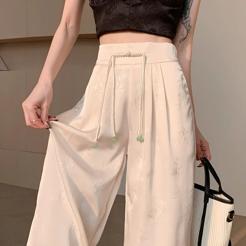 Fashion Women Pants 2025 Korean Spring Summer New Loose High Waist Straight Pants Female Casual Wide Leg Pants Trousers Ladies
Fashion Women Pants 2025 Korean Spring Summer New Loose High Waist Straight Pants Female Casual Wide Leg Pants Trousers Ladies