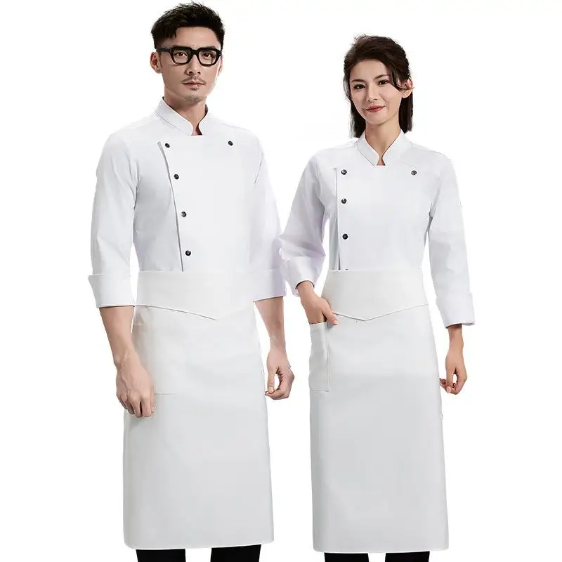 Men's Catering Long Sleeve Breathable Chef Uniform Work Uniform Embroidery Name Print Logo Restaurant Jacket Kitchen Clothes
Men's Catering Long Sleeve Breathable Chef Uniform Work Uniform Embroidery Name Print Logo Restaurant Jacket Kitchen Clothes