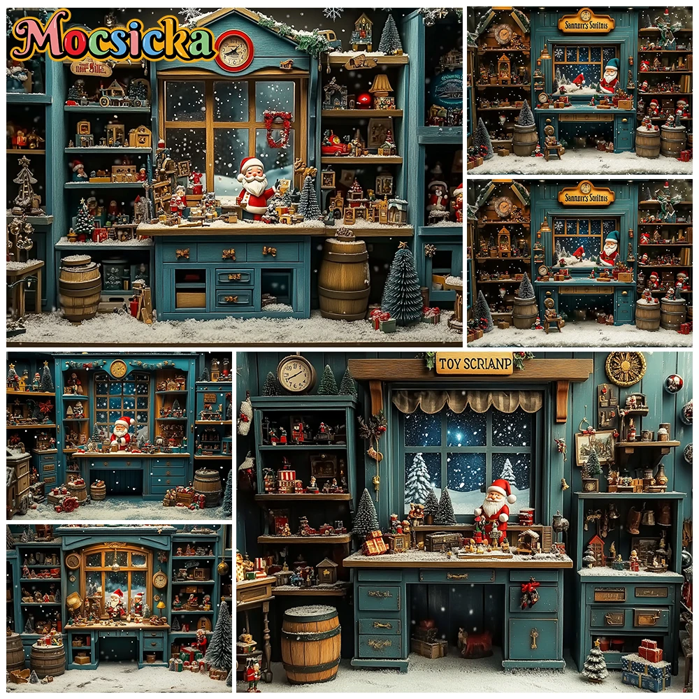 Mocsicka Christmas Santa Toy Shop Photo Backdrop Winter Snowy Dollhouse Store Photography Background Kids Portrait Party Decors
Mocsicka Christmas Santa Toy Shop Photo Backdrop Winter Snowy Dollhouse Store Photography Background Kids Portrait Party Decors