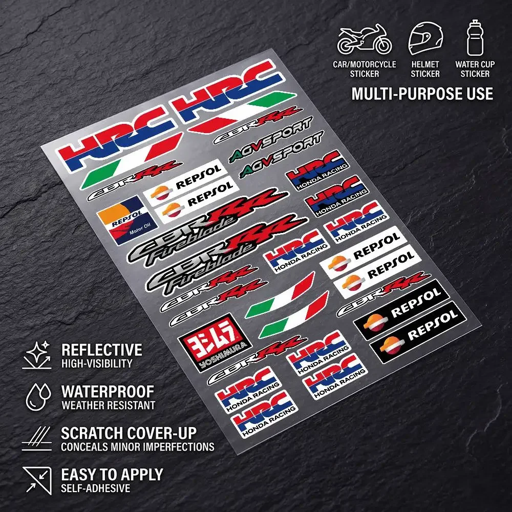 FOR HONDA RACING Universal Multi-Purpose Reflective Waterproof Stickers Scratch Conceal Auto Bike Helmet Mug Fridge Decoration
FOR HONDA RACING Universal Multi-Purpose Reflective Waterproof Stickers Scratch Conceal Auto Bike Helmet Mug Fridge Decoration