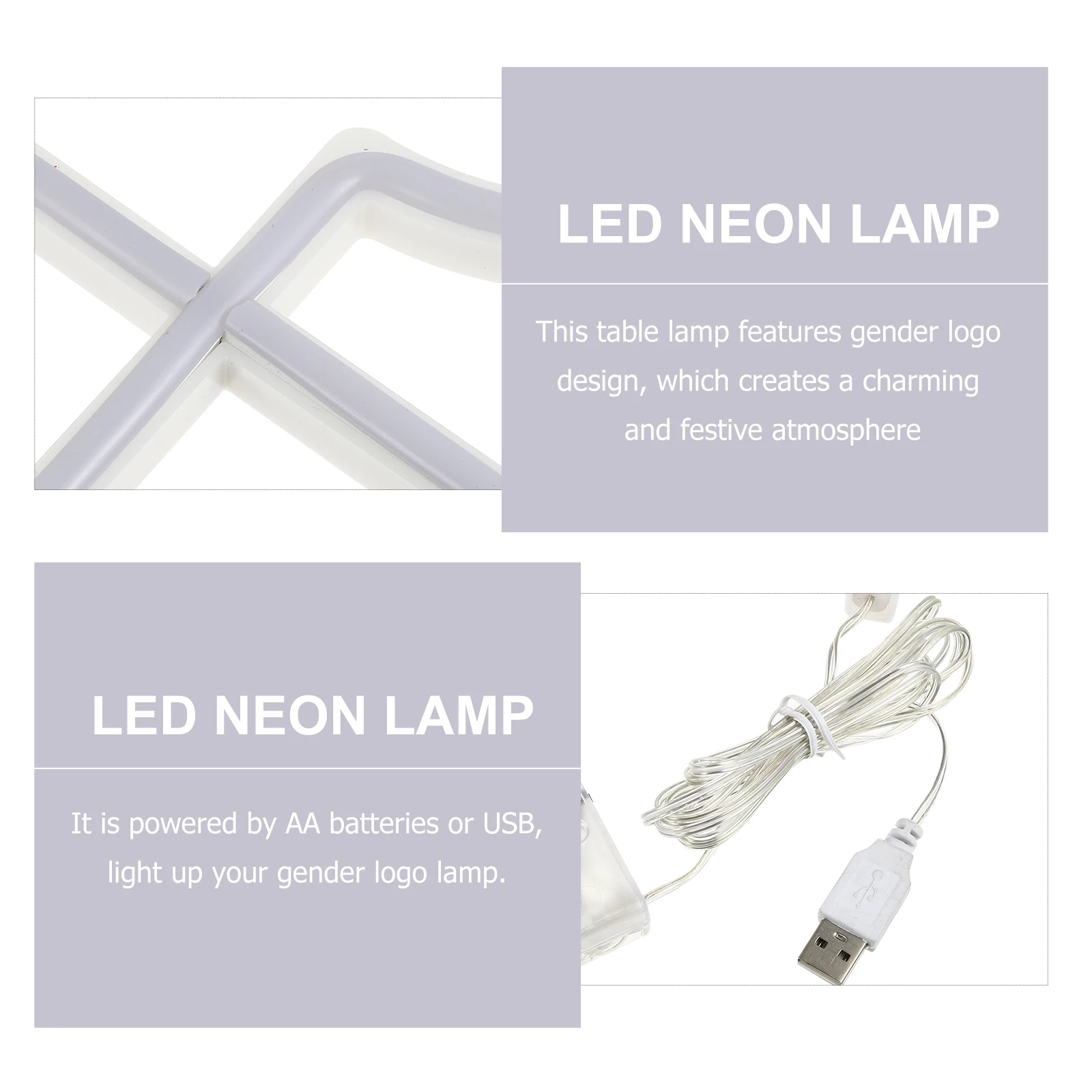 2pcs Led Neon Night Light Gender Logo Wall Mounted Lamp For Bedroom Party Bar Decor Bright Illumination Romantic Atmosphere
2pcs Led Neon Night Light Gender Logo Wall Mounted Lamp For Bedroom Party Bar Decor Bright Illumination Romantic Atmosphere