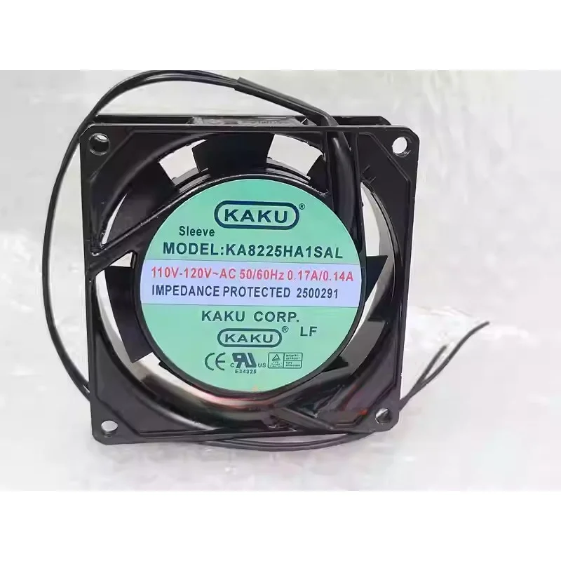 Y+for KAKU KA8225HA1SAL 110V-120V 0.17/0.14A 80*80*25MM Aluminum Frame Cooling Fan
Y+for KAKU KA8225HA1SAL 110V-120V 0.17/0.14A 80*80*25MM Aluminum Frame Cooling Fan