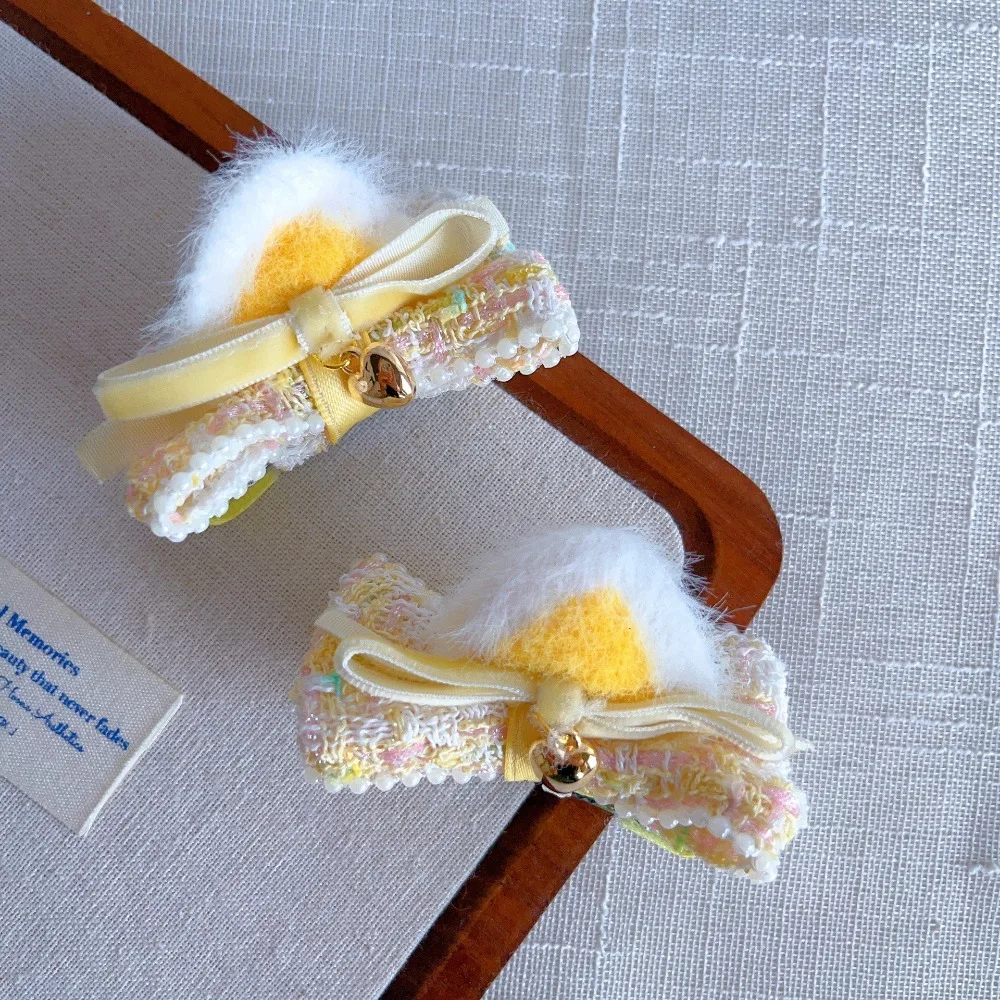 2pcs Adorable Cat Ear Shape Bow Hair Clips for Kids Baby Girl Sweet Cartoon Fury Hair Pin Kids Headwear Accessories
2pcs Adorable Cat Ear Shape Bow Hair Clips for Kids Baby Girl Sweet Cartoon Fury Hair Pin Kids Headwear Accessories