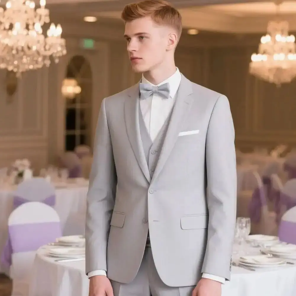 Terno masculino de 3 peças, cor sólida, vestido formal, conjunto de smoking slim fit, jaqueta, calças com gravata
Terno masculino de 3 peças, cor sólida, vestido formal, conjunto de smoking slim fit, jaqueta, calças com gravata