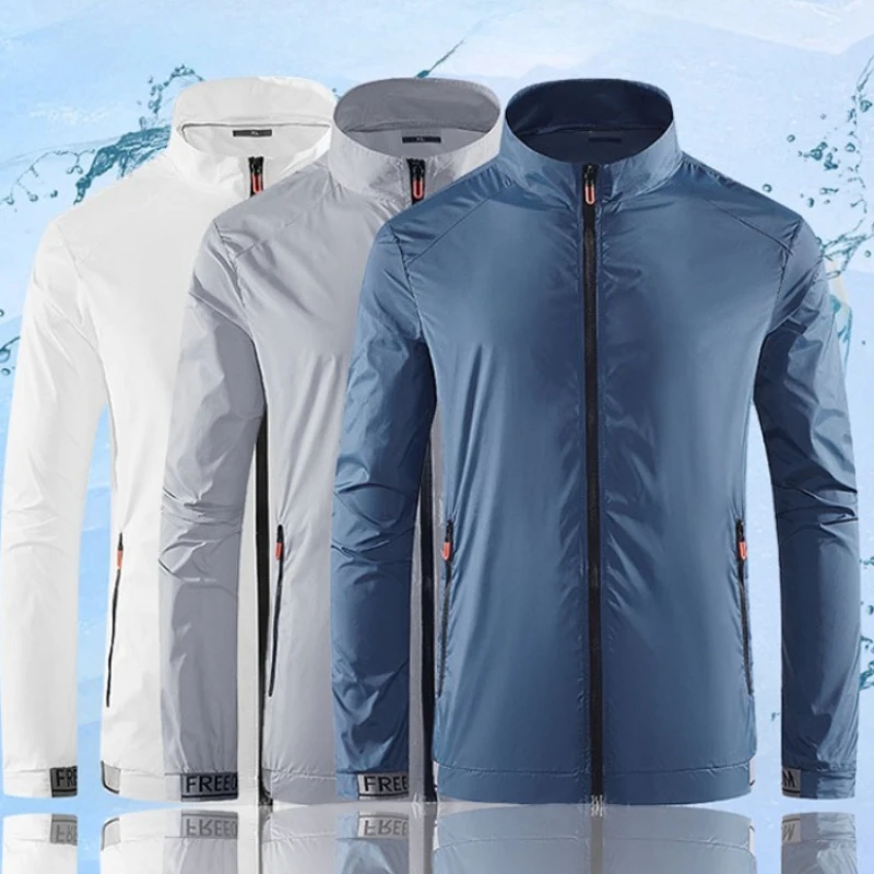 2026 Men's Sun Protection Clothes for Summer Ultra-thin Breathable Ice Silk Trendy Fashion UV Resistant Air Conditioning Jackets
2026 Men's Sun Protection Clothes for Summer Ultra-thin Breathable Ice Silk Trendy Fashion UV Resistant Air Conditioning Jackets