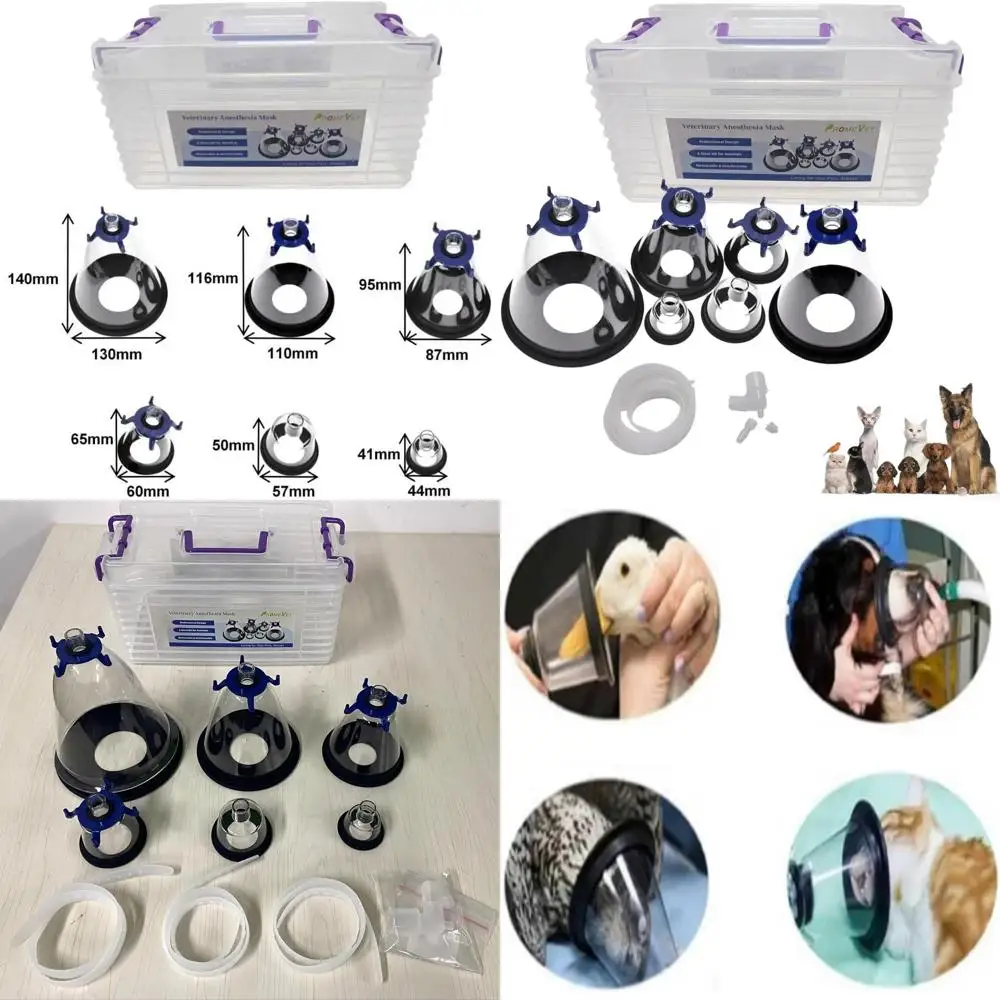 Универсальные анестезиологические маски для животных - 6 размеров для различных видов животных, совместимы со стандартными аппаратами, легко чистятся, в комплекте коробка для хранения.
Универсальные анестезиологические маски для животных - 6 размеров для различных видов животных, совместимы со стандартными аппаратами, легко чистятся, в комплекте коробка для хранения.