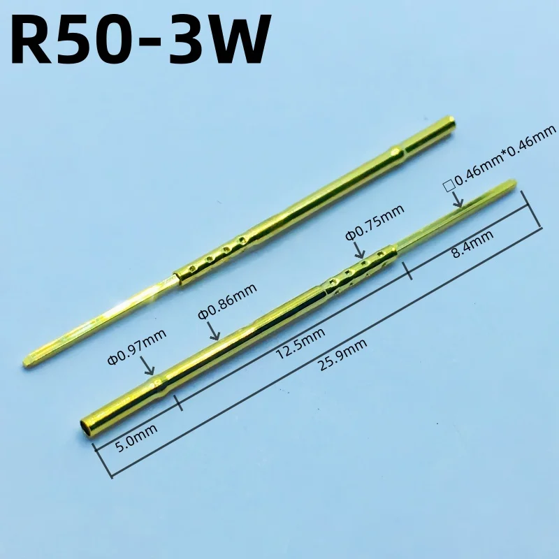 20/100PCS R50-3W Test Pin P50-B1 Receptacle Brass Tube Needle Sleeve Seat Wire-wrap Probe Sleeve Length 25.9mm Outer Dia 0.86mm
20/100PCS R50-3W Test Pin P50-B1 Receptacle Brass Tube Needle Sleeve Seat Wire-wrap Probe Sleeve Length 25.9mm Outer Dia 0.86mm