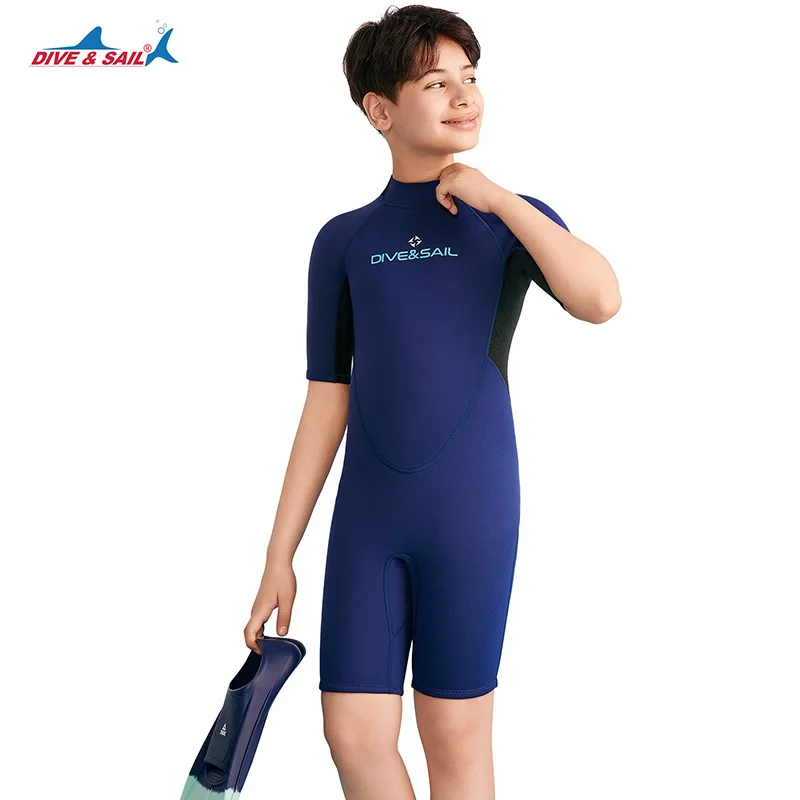Kids Wetsuit for Boys Girl Teens, 2.5mm Back Zip Neoprene Thermal Swimsuit in Cold Water for Swimming Snorkeling Surfing Diving
Kids Wetsuit for Boys Girl Teens, 2.5mm Back Zip Neoprene Thermal Swimsuit in Cold Water for Swimming Snorkeling Surfing Diving