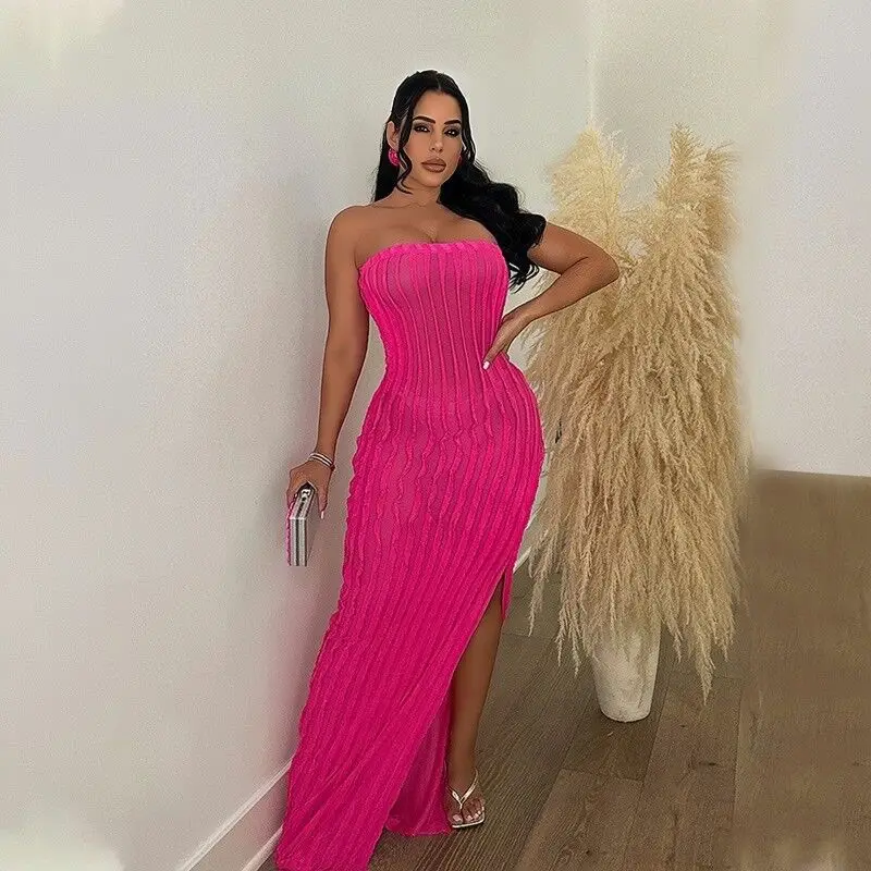 2023 Autumn New Strapless Dress Sexy Sleeveless Slit Long Dress Slim Fit Dress for Women
2023 Autumn New Strapless Dress Sexy Sleeveless Slit Long Dress Slim Fit Dress for Women