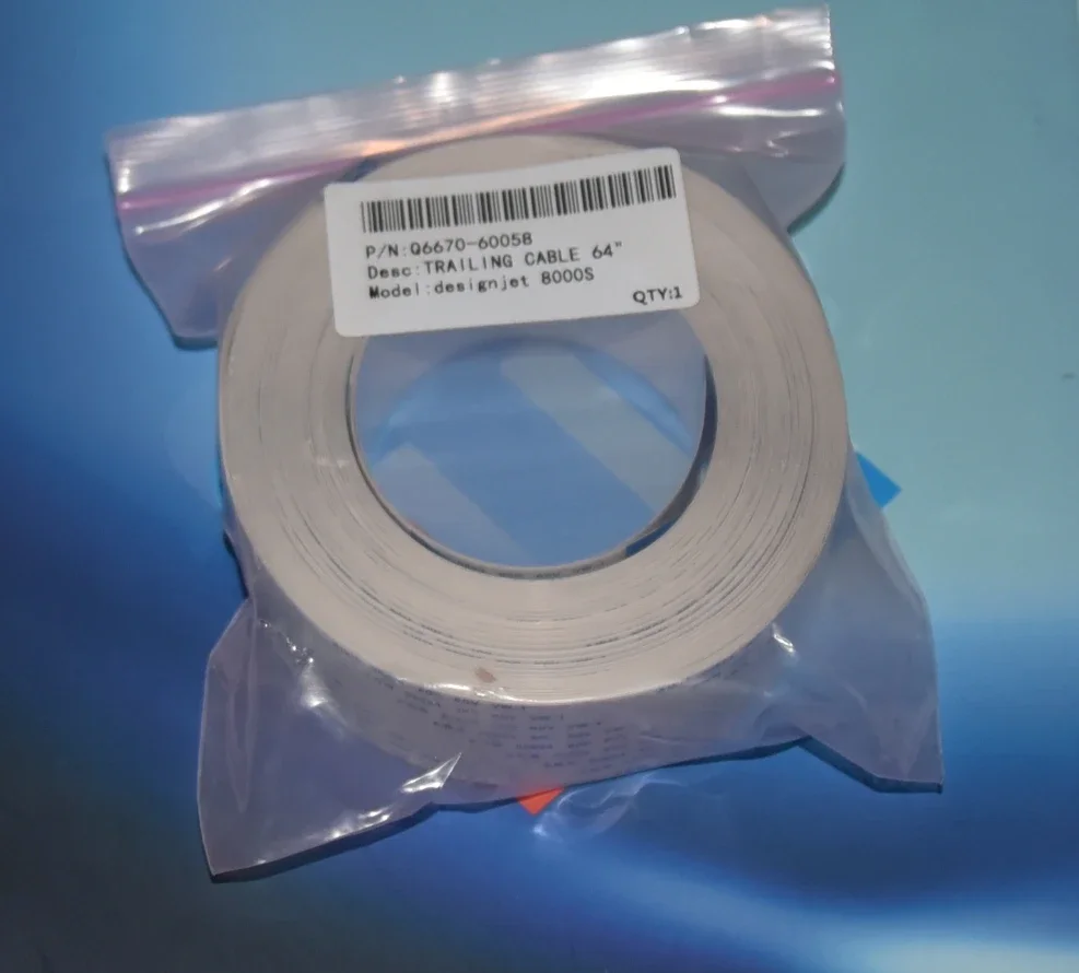 Compatible New Q6670-60058 trailing cable for HP DesignJet 8000S 8000SF 8000SR plotter part 3.65m Long, 30 Pin, 4cm Wide.
Compatible New Q6670-60058 trailing cable for HP DesignJet 8000S 8000SF 8000SR plotter part 3.65m Long, 30 Pin, 4cm Wide.