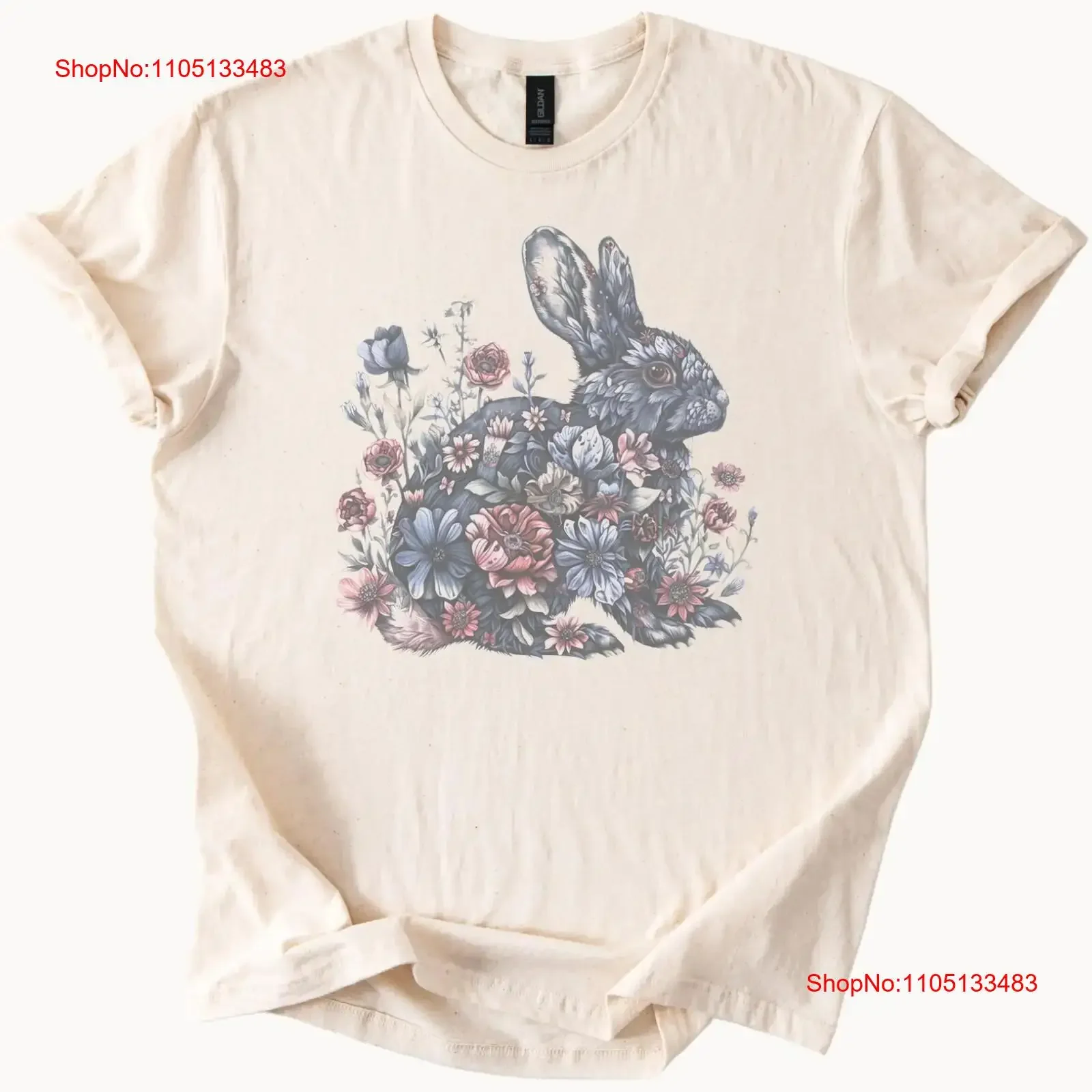 Floral Bunny T Shirt Rabbit Easter Spring Flowers Beige vintage Washed Stretched Versatile graphic Slightly Soft fashion
Floral Bunny T Shirt Rabbit Easter Spring Flowers Beige vintage Washed Stretched Versatile graphic Slightly Soft fashion