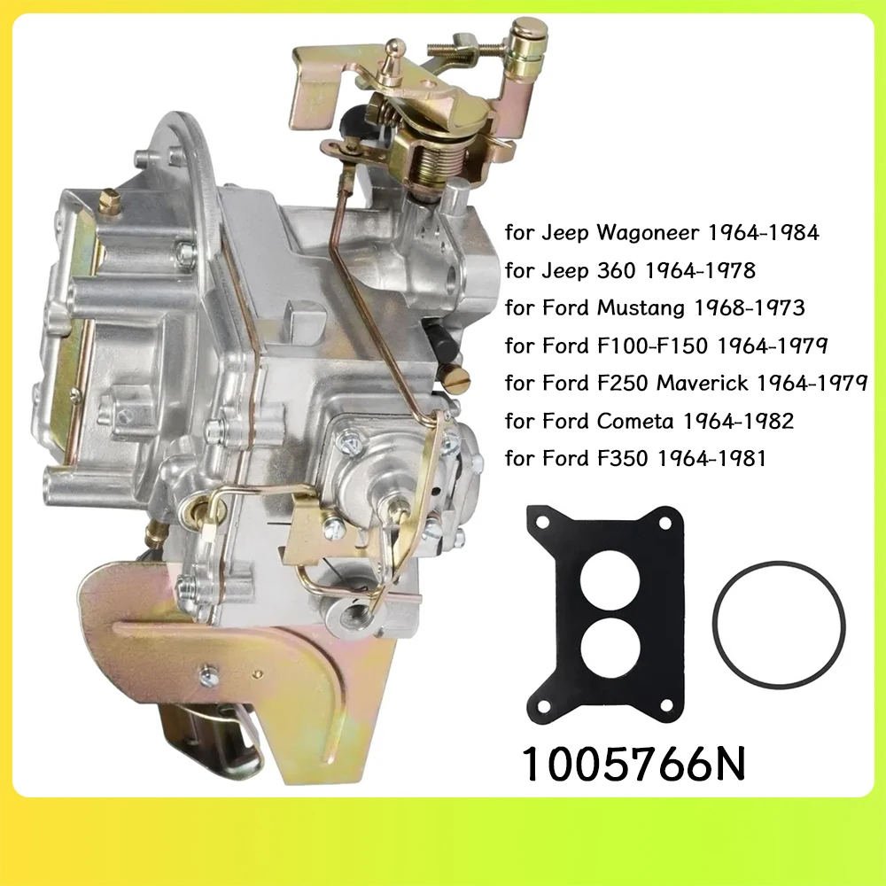 1005766N Metal Carburetor Carb for Jeep Wagoneer 360 1964-1978 for Ford Mustang F100-F150 F250 Maverick Cometa F350 1964-1979
1005766N Metal Carburetor Carb for Jeep Wagoneer 360 1964-1978 for Ford Mustang F100-F150 F250 Maverick Cometa F350 1964-1979
