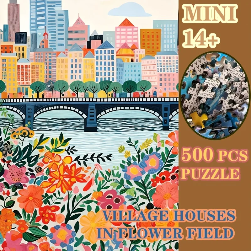 500-piece Puzzles For Adults Village Houses In Flower Field Multicolor Landscap Home Decor Wall Art Display Countryside Scene
500-piece Puzzles For Adults Village Houses In Flower Field Multicolor Landscap Home Decor Wall Art Display Countryside Scene