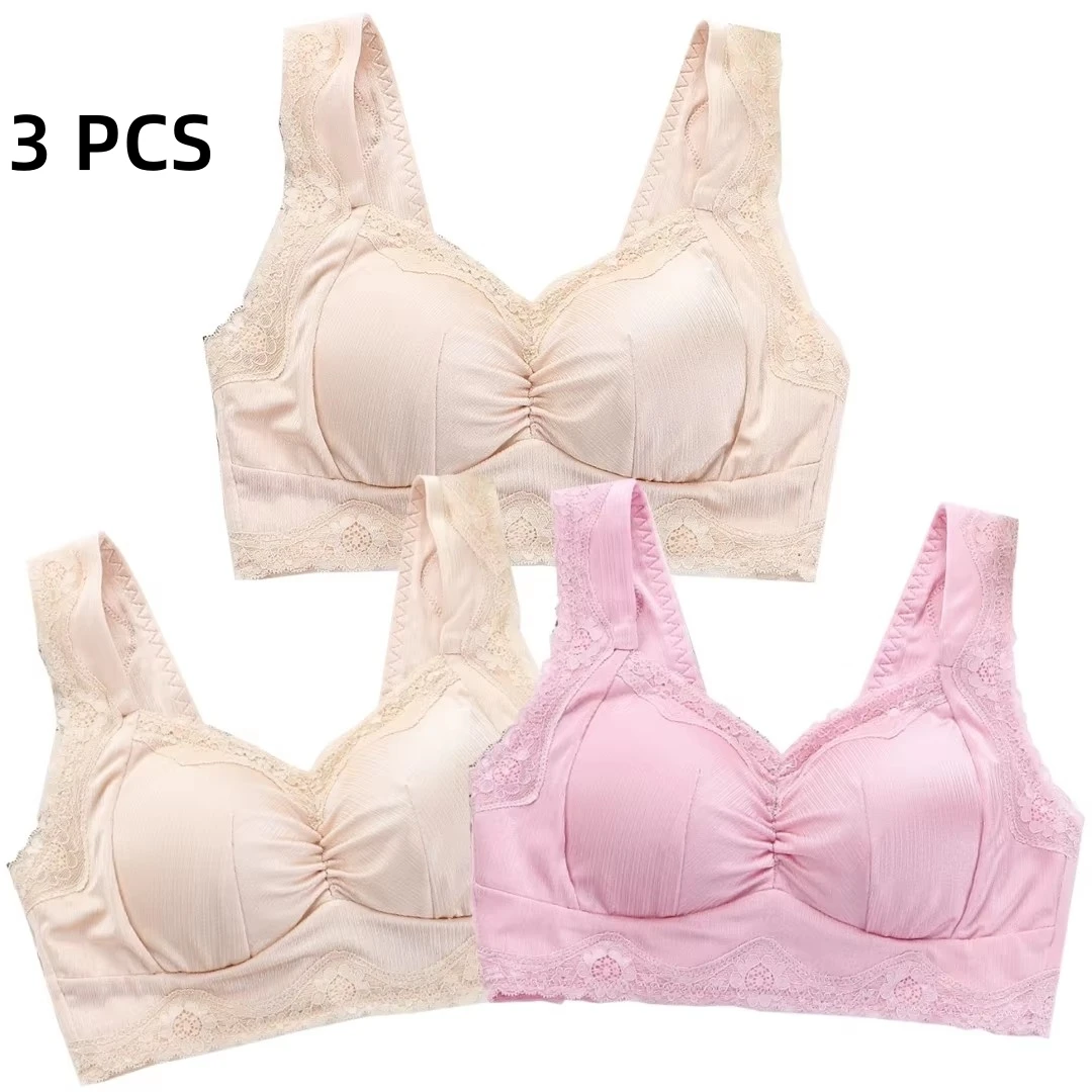 Thin Steel Rings Breathable Push-up Bra Set 3 Pieces Combination New Vest Style Sleeping Women's Bra Sports Underwear
Thin Steel Rings Breathable Push-up Bra Set 3 Pieces Combination New Vest Style Sleeping Women's Bra Sports Underwear