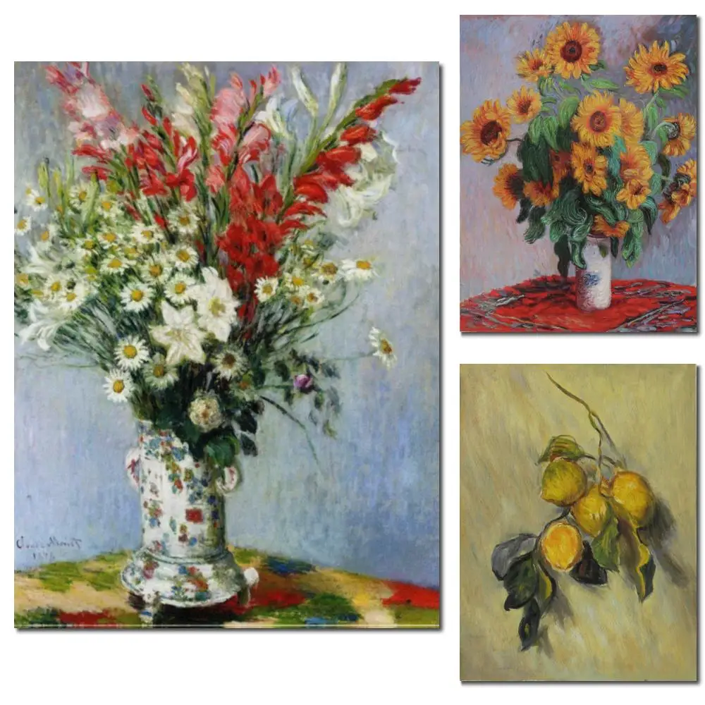 Small Size Oil on Canvas Claude Monet Bouquet Sunflowers Hand Painted Picture Landscape for Living Room Bar Wall Decor
Small Size Oil on Canvas Claude Monet Bouquet Sunflowers Hand Painted Picture Landscape for Living Room Bar Wall Decor