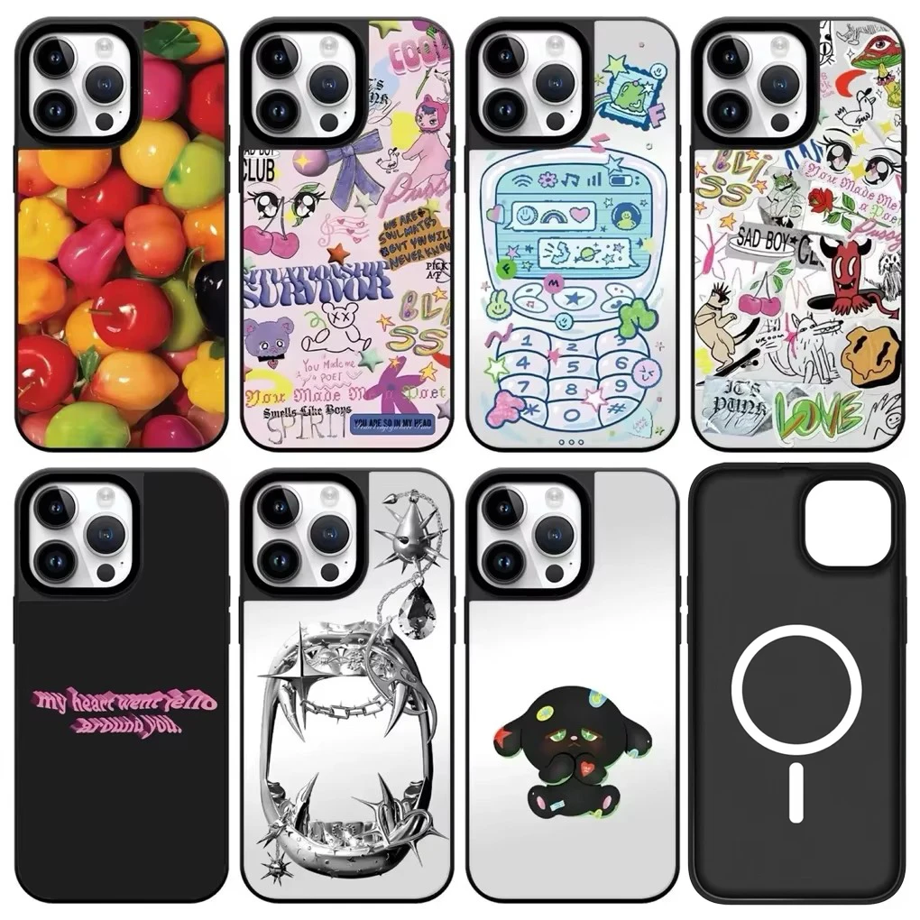 Coloful Fruit Imprinted Letters Protective Mirror MagSafe Case for IPhone 12 13 14 15 16 Pro Max Cover Shell
Coloful Fruit Imprinted Letters Protective Mirror MagSafe Case for IPhone 12 13 14 15 16 Pro Max Cover Shell