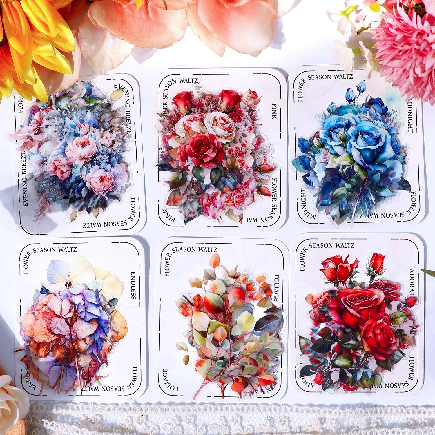 12packs/LOT Flower Season Waltz Series series cute lovely retro decorative PET sticker
12packs/LOT Flower Season Waltz Series series cute lovely retro decorative PET sticker