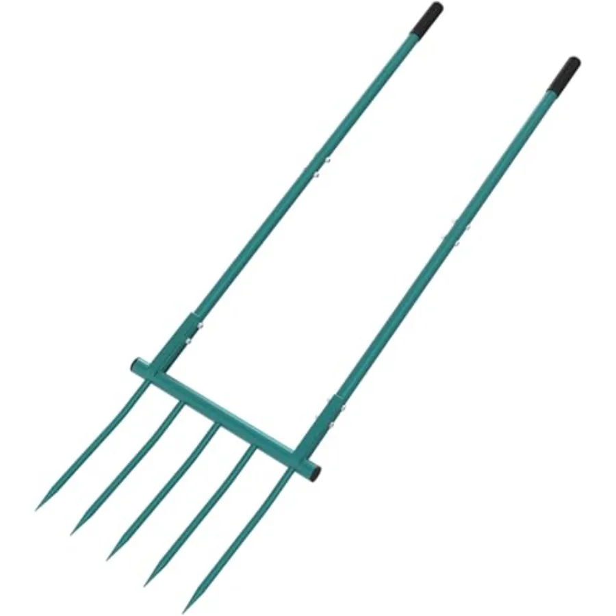 Broadfork Garden Tool Heavy Duty 5 Tines 20 in Wide for Gardening 55 inch Ergonomic U-Shaped Design Hand Tiller for Cultivating
Broadfork Garden Tool Heavy Duty 5 Tines 20 in Wide for Gardening 55 inch Ergonomic U-Shaped Design Hand Tiller for Cultivating