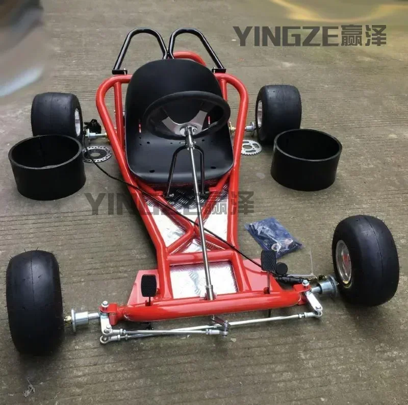 four-wheel motorcycle drifting kart accessories complete set of frame, body, front steering, rear axle, rear axle, 5-inch tires
four-wheel motorcycle drifting kart accessories complete set of frame, body, front steering, rear axle, rear axle, 5-inch tires