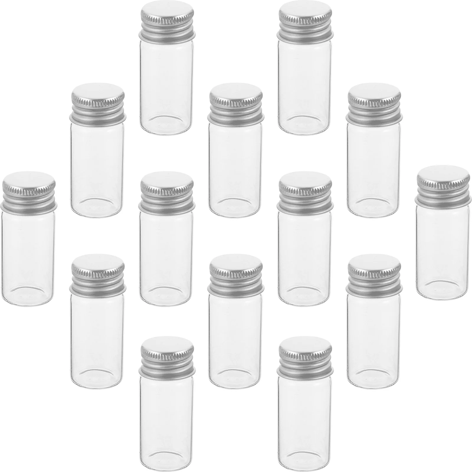 20 Pcs Glass Bottles Reusable Jars Storage Clear Container Transparent with Lids 
20 Pcs Glass Bottles Reusable Jars Storage Clear Container Transparent with Lids