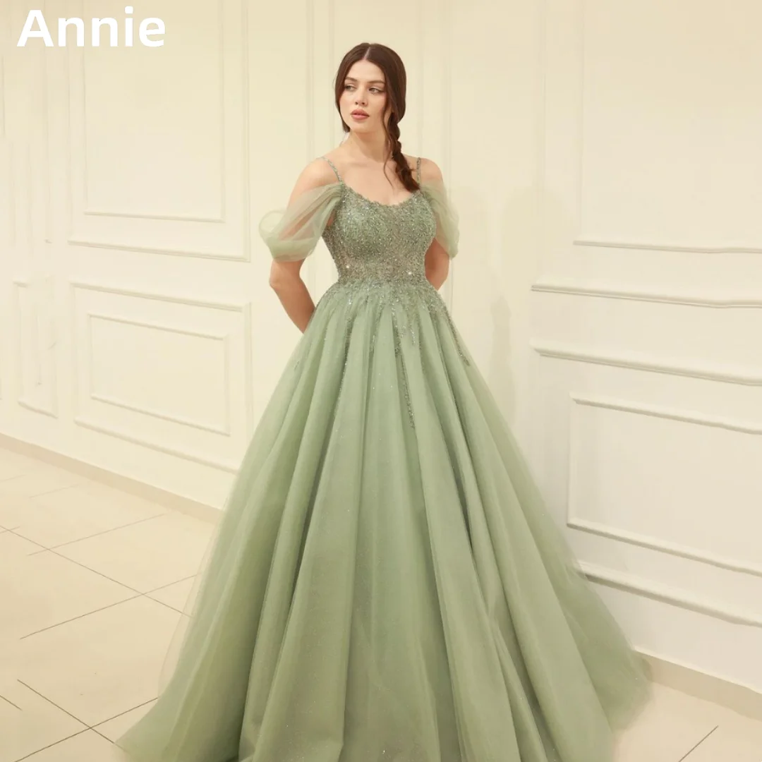 Annie Glitter Tulle Beads Graduate Prom Dresses Sweetheart Light Green Formal Occasion Dress Party Dresses 2024فساتين السهرة
Annie Glitter Tulle Beads Graduate Prom Dresses Sweetheart Light Green Formal Occasion Dress Party Dresses 2024فساتين السهرة