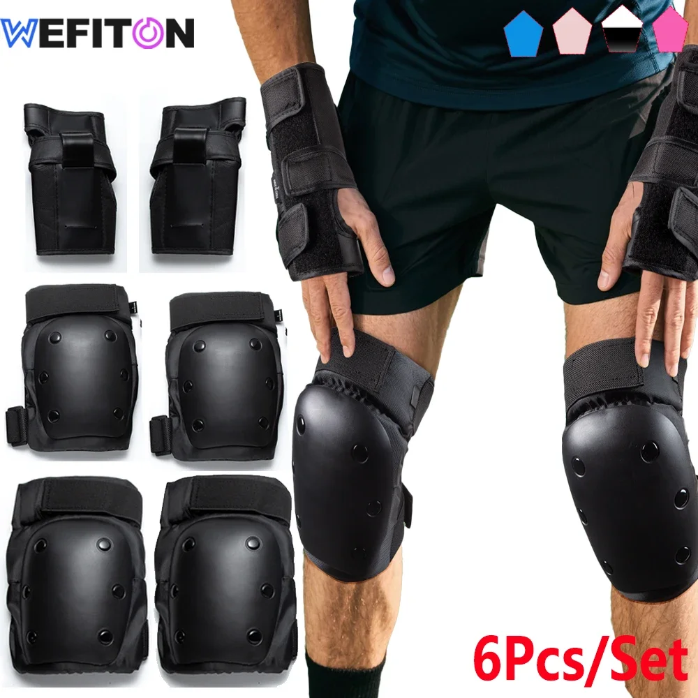 WEFITON【6-Pack】Knee Elbow Wrist Pads Set for Skateboarding Rollerblading - Adults & Kids Protective Gear with Breathable Mesh
WEFITON【6-Pack】Knee Elbow Wrist Pads Set for Skateboarding Rollerblading - Adults & Kids Protective Gear with Breathable Mesh