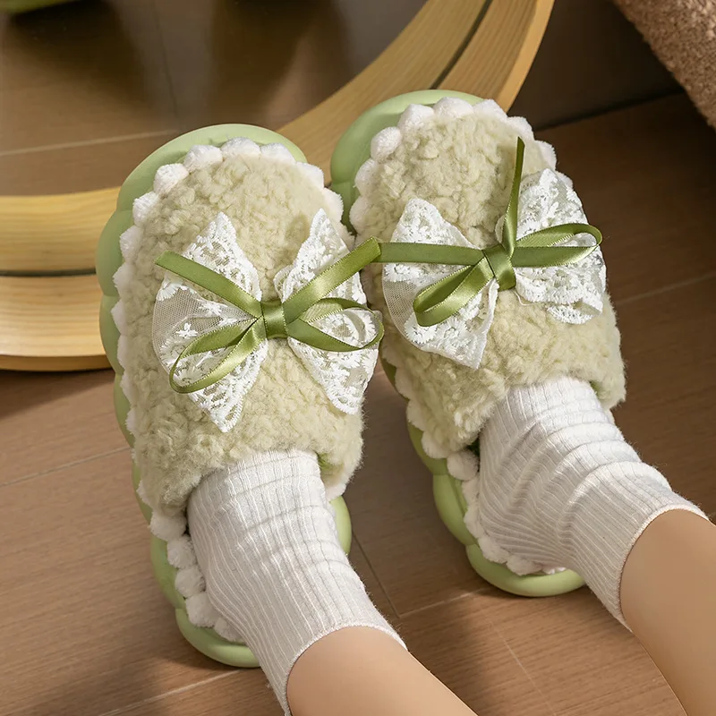 New Lace Bow Cotton Slippers for Women in Autumn and Winter 2025: Anti-slip and Simple Cotton Slippers for Women To Keep Warm
New Lace Bow Cotton Slippers for Women in Autumn and Winter 2025: Anti-slip and Simple Cotton Slippers for Women To Keep Warm