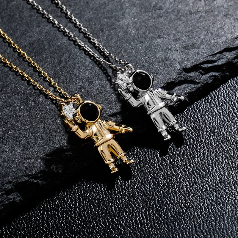 S925 Sterling Silver Holding Star Astronaut Pendants Necklaces for Men Women Unisex Charm Jewelry Drop Shipping
S925 Sterling Silver Holding Star Astronaut Pendants Necklaces for Men Women Unisex Charm Jewelry Drop Shipping