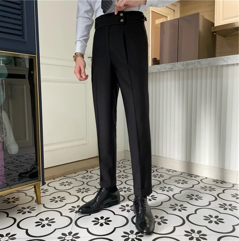 2024 New Spring Autumn Men's Business Casual Straight Pant Male Pocket Solid Color Pants Men Long Loose Suit Trousers I735
2024 New Spring Autumn Men's Business Casual Straight Pant Male Pocket Solid Color Pants Men Long Loose Suit Trousers I735