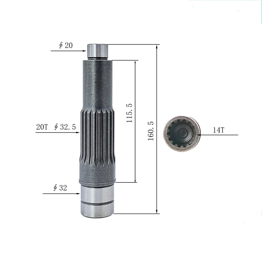 Applicable to Sany 75, XCMG 75, Lingong 80, 90F, Lovol 85 Excavator Travel Gear Motor Shaft Sun Gear
Applicable to Sany 75, XCMG 75, Lingong 80, 90F, Lovol 85 Excavator Travel Gear Motor Shaft Sun Gear