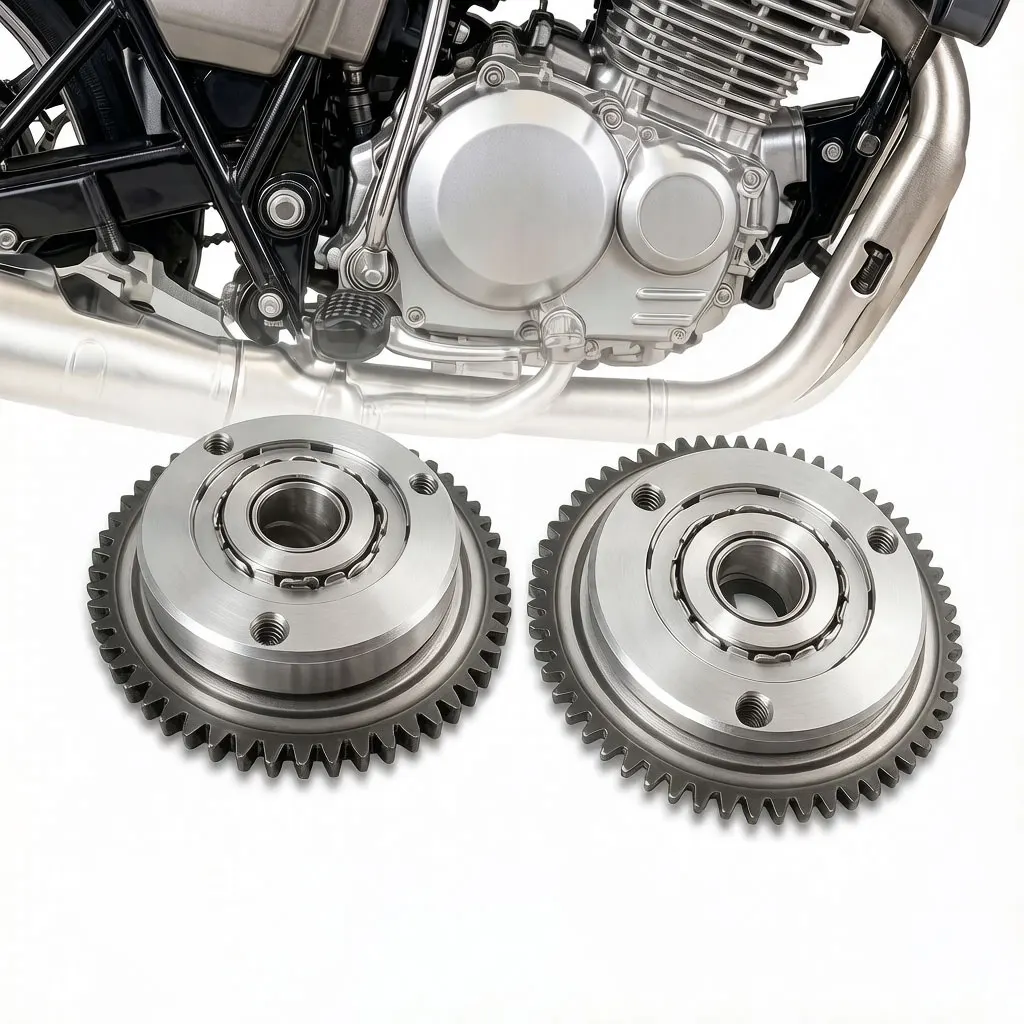 16-Tooth Starter Clutch Assembly CG200 CG250 Motorcycle 3-Wheel Tricycle Engine Start Drive + Overrunning Clutch Gear Replacemen
16-Tooth Starter Clutch Assembly CG200 CG250 Motorcycle 3-Wheel Tricycle Engine Start Drive + Overrunning Clutch Gear Replacemen