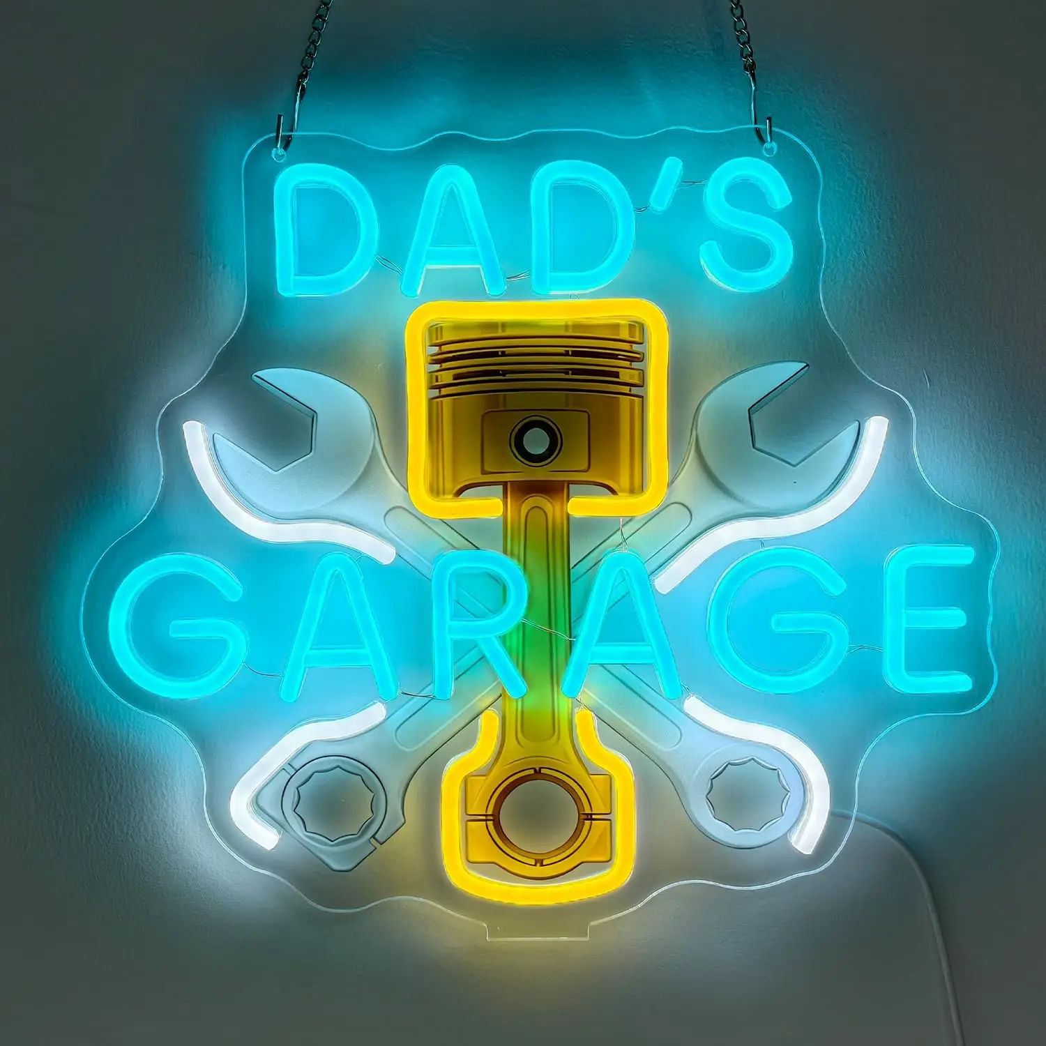 Dads Garage Neon Sign USB Powered Handmade LED Light for Auto Repair Workshop Bedroom Decoration Birthdays Gift Art Wall Light
Dads Garage Neon Sign USB Powered Handmade LED Light for Auto Repair Workshop Bedroom Decoration Birthdays Gift Art Wall Light