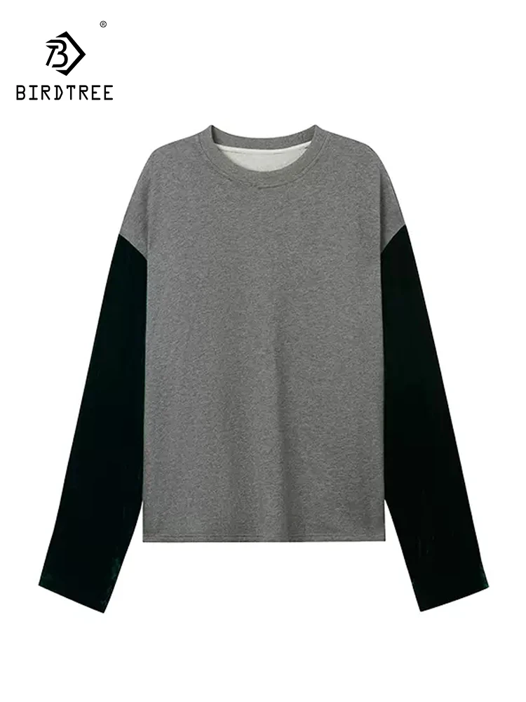BirdTree, 20%Mulberry Silk Elegant Velvet T-Shirts, Women Long Sleeve O Neck, Commute Retro Tops, 2024 Autumn Winter T48639QC
BirdTree, 20%Mulberry Silk Elegant Velvet T-Shirts, Women Long Sleeve O Neck, Commute Retro Tops, 2024 Autumn Winter T48639QC