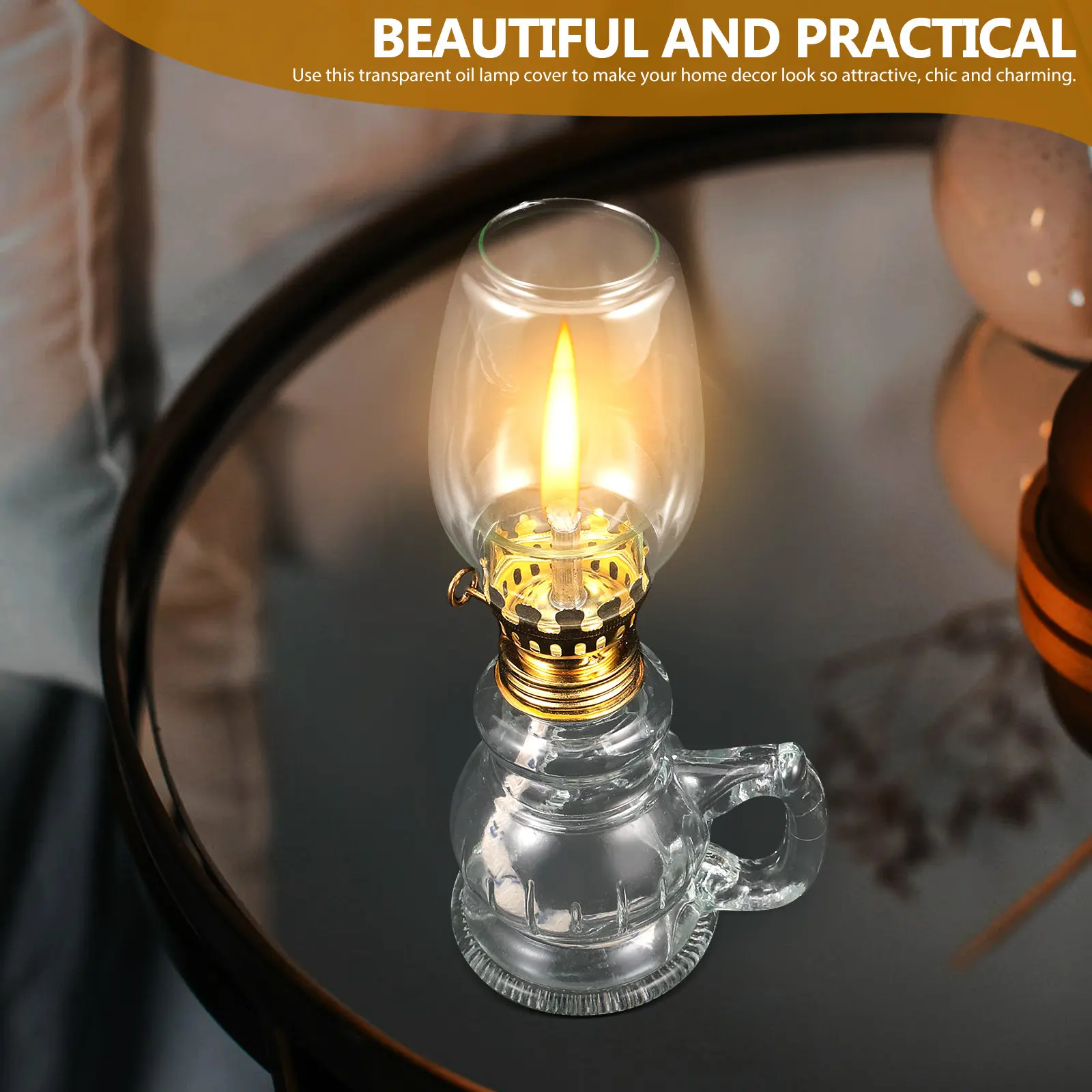 Glass Oil Lamp Shade Thickened Windproof High Temperature Resistant Transparent Lamp Cover Replacement for Vintage Home
Glass Oil Lamp Shade Thickened Windproof High Temperature Resistant Transparent Lamp Cover Replacement for Vintage Home