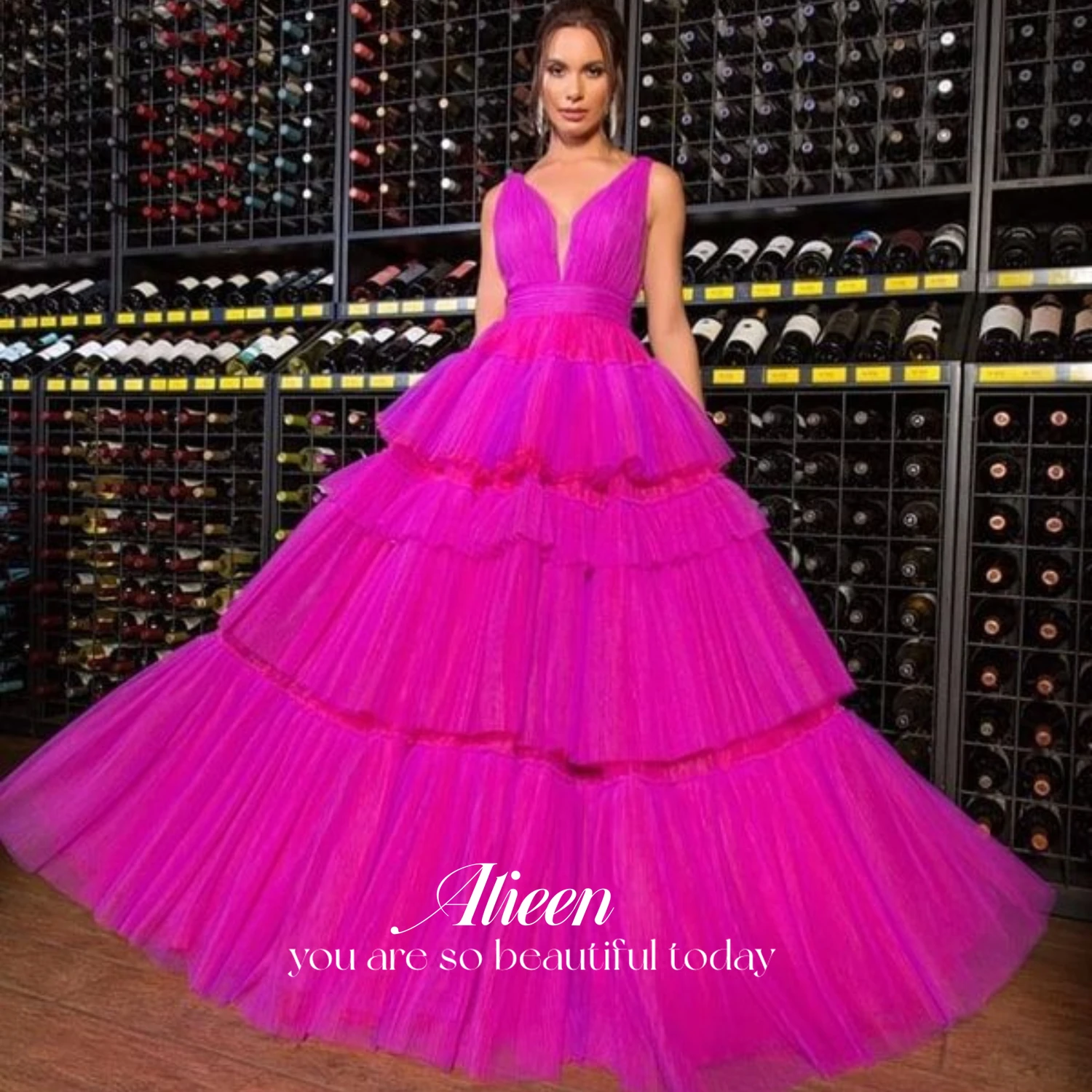 Mesh Evening Gown Fluffy Prom Dress Party Evening Elegant Luxury Celebrity V Collar Dresses Gala Dresses Woman 2024 for Party
Mesh Evening Gown Fluffy Prom Dress Party Evening Elegant Luxury Celebrity V Collar Dresses Gala Dresses Woman 2024 for Party