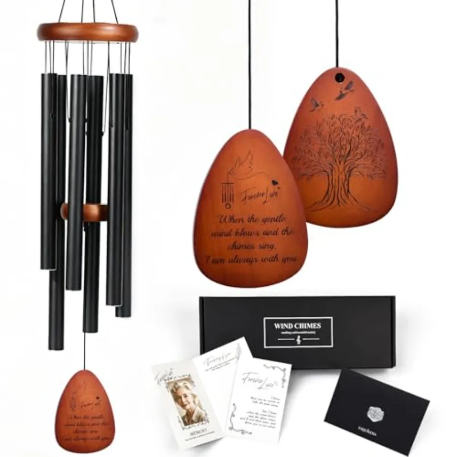 37" Memorial Wind Chimes for Loss of Loved One Sympathy and Bereavement Gift for Mom, Dad, Husband, or Grandparents, Outdoor Ga
37" Memorial Wind Chimes for Loss of Loved One Sympathy and Bereavement Gift for Mom, Dad, Husband, or Grandparents, Outdoor Ga