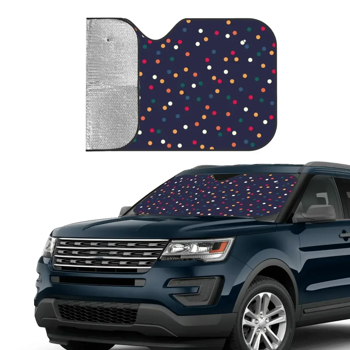 Polka Dot Classic Plaid Polyester Windshield Sunshade 76x140cm Foils Car Window Windscreen Cover Sun Shade Protect
Polka Dot Classic Plaid Polyester Windshield Sunshade 76x140cm Foils Car Window Windscreen Cover Sun Shade Protect
