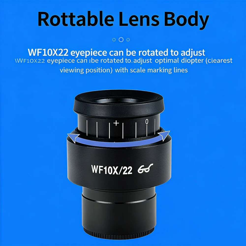 WF10X Wide Field Eyepiece For Binocular Trinocular Stereo Microscope 30MM Installation Interface
