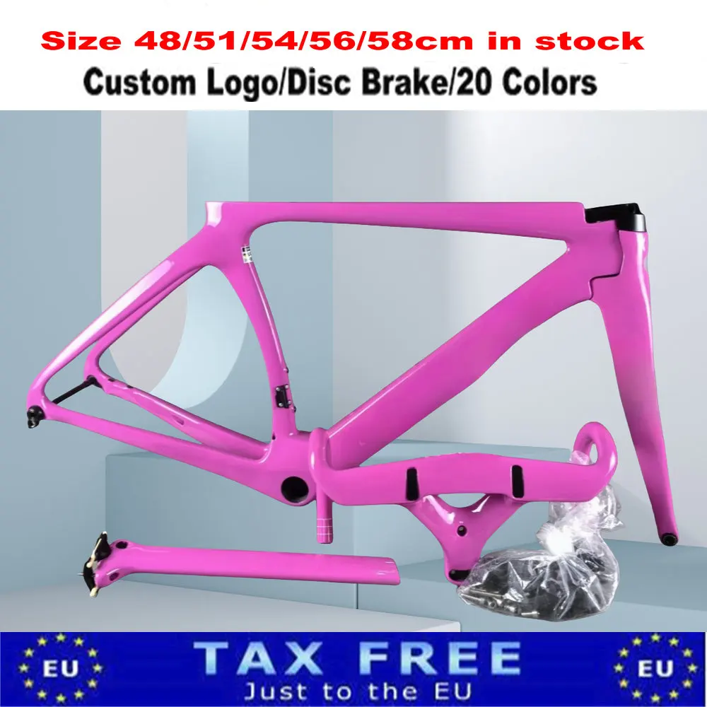 Изготовленная на заказ розовая дорожная карбоновая рама T1000 UD, глянцевая матовая велосипедная рама с рулем 380 400 420 440 мм
Изготовленная на заказ розовая дорожная карбоновая рама T1000 UD, глянцевая матовая велосипедная рама с рулем 380 400 420 440 мм