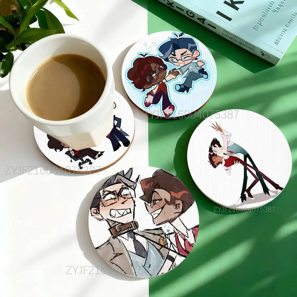 R-Radiostatic Vox Alastor Round Wooden Coasters Heat Resistant Non-slip Drink Cafe Decoration 2D Flat Color Print Set
R-Radiostatic Vox Alastor Round Wooden Coasters Heat Resistant Non-slip Drink Cafe Decoration 2D Flat Color Print Set
