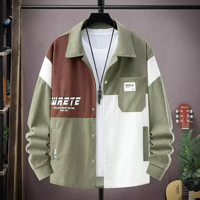 Мужская повседневная куртка свободного кроя в стиле Харадзюку (Корейская версия), трендовая верхняя одежда для подростков, весна-осень
Мужская повседневная куртка свободного кроя в стиле Харадзюку (Корейская версия), трендовая верхняя одежда для подростков, весна-осень