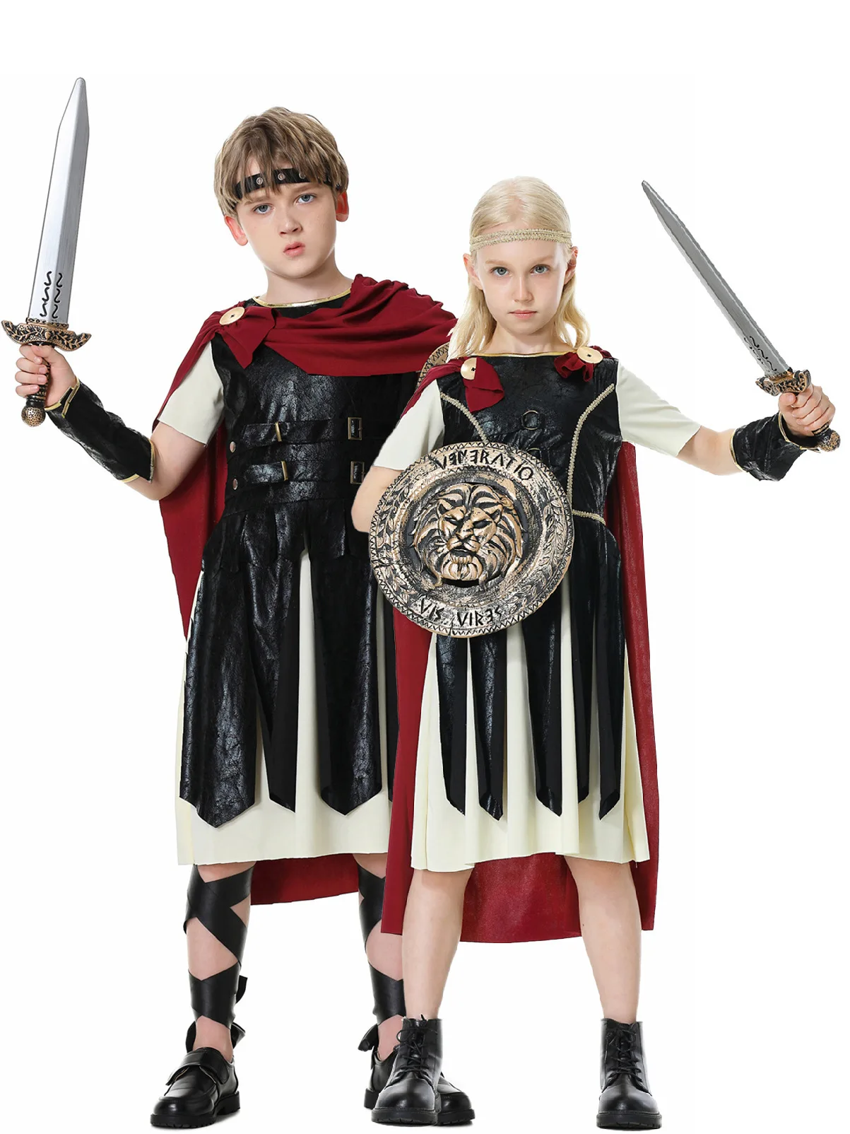 SXL Halloween Spartan Warrior Costume Children's Ancient Roman Soldier Suit COS Children's Wear Boys' Samurai Outfit
SXL Halloween Spartan Warrior Costume Children's Ancient Roman Soldier Suit COS Children's Wear Boys' Samurai Outfit