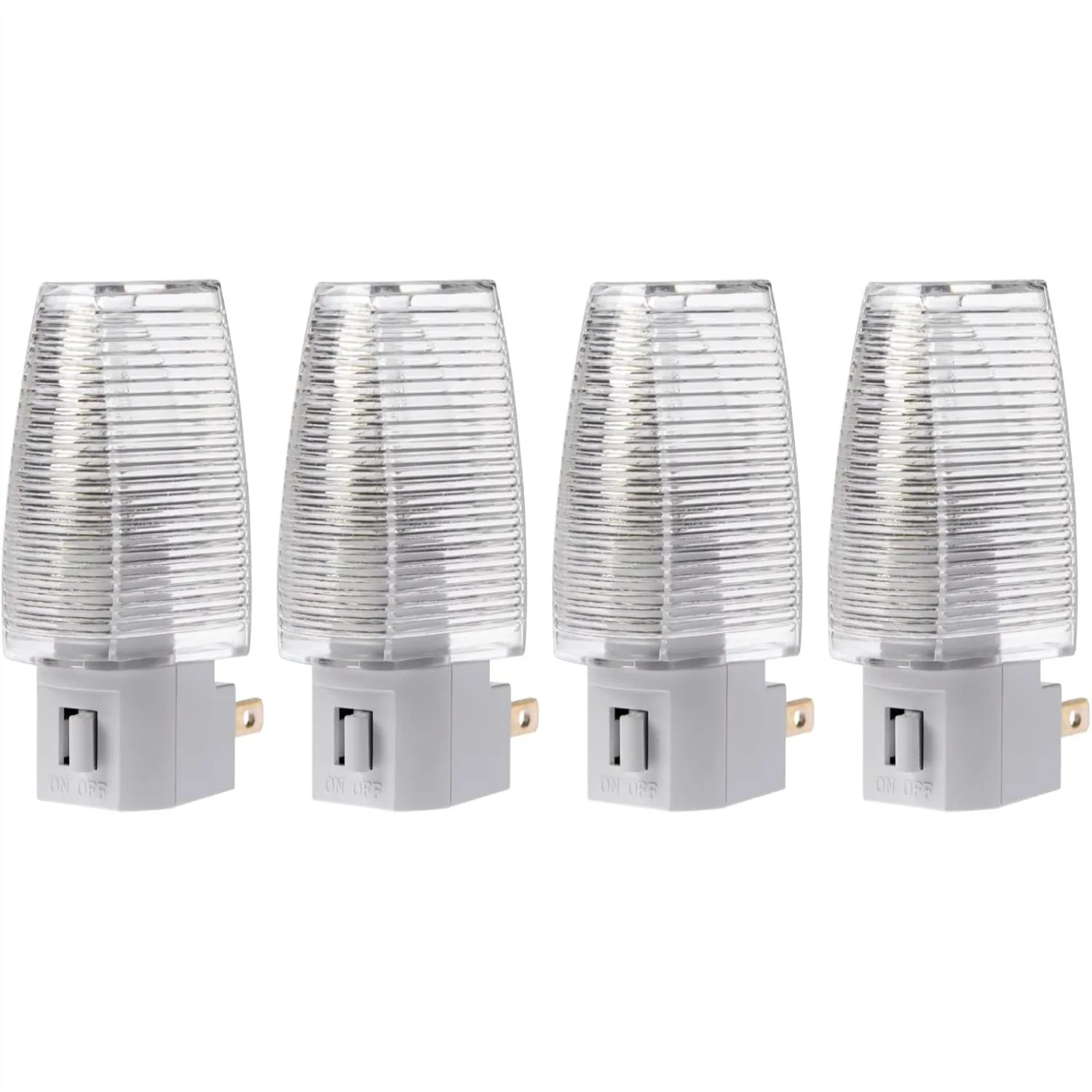 Plug in Night Light with Manual On/Off Switch for Hallway, Kid's Bedroom, Stairways – 4W Incandescent Bulb Included, 4 Pack
Plug in Night Light with Manual On/Off Switch for Hallway, Kid's Bedroom, Stairways – 4W Incandescent Bulb Included, 4 Pack