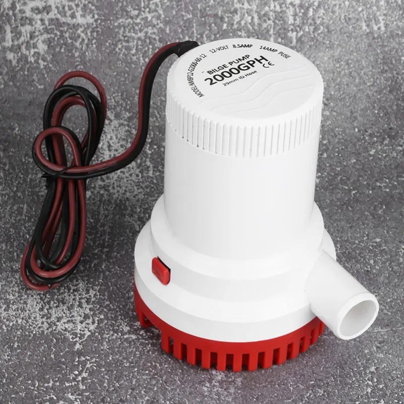 2000GPH Electric Bilge Pump Boat Water Discharge Pump Marine Ignition Protected 12V
2000GPH Electric Bilge Pump Boat Water Discharge Pump Marine Ignition Protected 12V