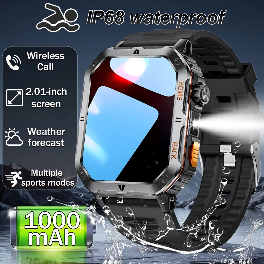 New Smart Watch Men 1000mAh Extra Large Battery 3ATM Professional Waterproof 2.01" HD Display Outdoor Sports Smartwatch Men
New Smart Watch Men 1000mAh Extra Large Battery 3ATM Professional Waterproof 2.01" HD Display Outdoor Sports Smartwatch Men