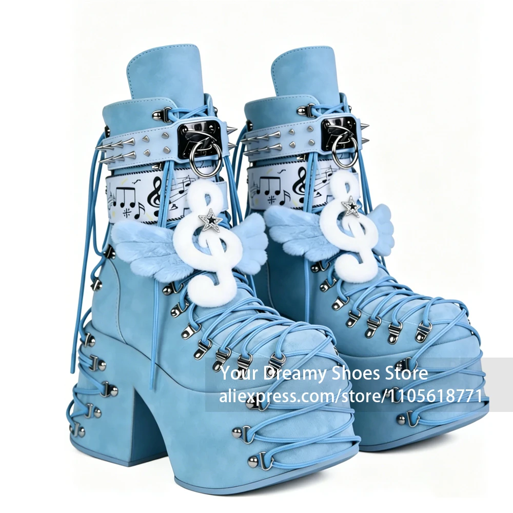 Black Gothic 3D Skull Spike Studded Platform Ankle Boots Lace Up Chunky Heels Punk Rock Halloween Cosplay Party Shoes for Women
Black Gothic 3D Skull Spike Studded Platform Ankle Boots Lace Up Chunky Heels Punk Rock Halloween Cosplay Party Shoes for Women