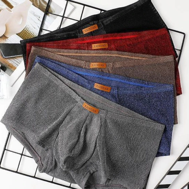 Sexy Low Rise Men Boxers Elastic Breathable Separated U Convex Big Pouch Comfort Skin Friendly Young Male Underpants
Sexy Low Rise Men Boxers Elastic Breathable Separated U Convex Big Pouch Comfort Skin Friendly Young Male Underpants